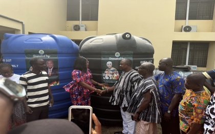 Donations of Polytanks to 12 communities in Gomoa East District