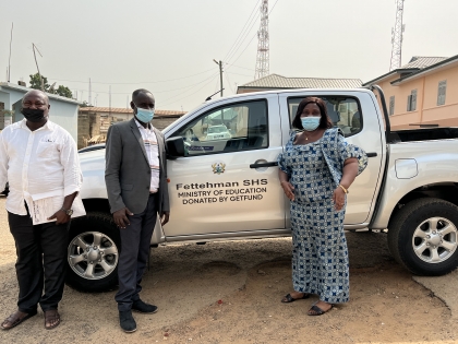GETFUND DONATED A PICKUP VAN TO THE FETTEHMAN SHS