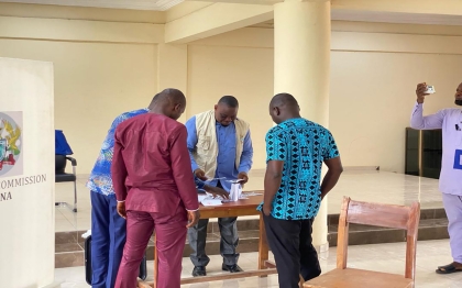 Voting of a presiding member for Gomoa East District Assembly