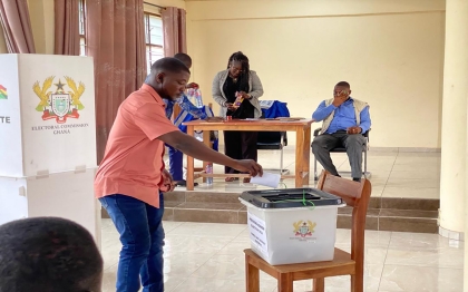 Voting of a presiding member for Gomoa East District Assembly