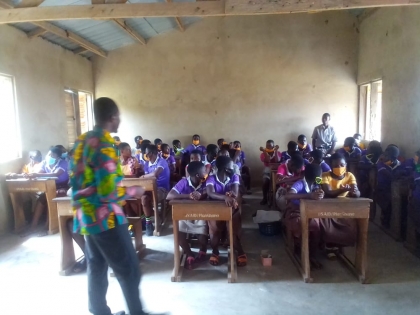 Climate change sensitization in schools within the district