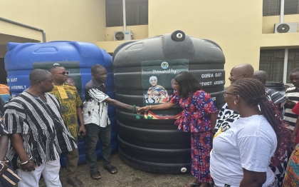 Donations of Polytanks to 12 communities in Gomoa East District