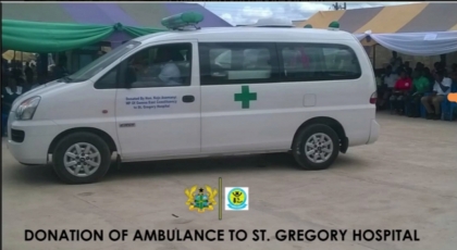 Donation of ambulance to St.Gregory Hospital
