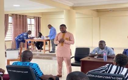 Voting of a presiding member for Gomoa East District Assembly